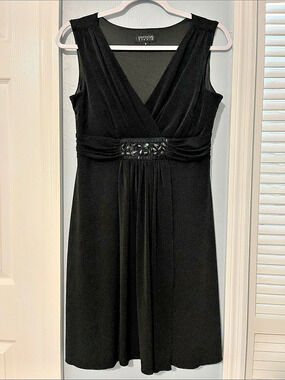 En Focus Studio Black Mini Dress Size 8 Like New